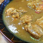 ドライブイン川原 - 2019年4月　大盛チキンカレー。大き目のチキンがゴロゴロ～！