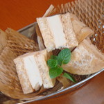 Salt Senbei (rice crackers) ice cream