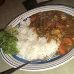 電氣食堂 - カレーは家庭的かと思いきや結構いろんなスパイス効いてる^_^