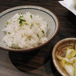 蕎麦 やすたけ - 青じそごはん