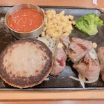ビッグボーイ - チーズインハンバーグ&切り落としステーキ