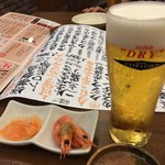 魚や一丁 - エクストラコールドとお通し