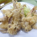 鯉とうなぎのまるます家 - げそ天