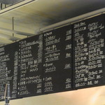 ルシュルシュル - 厨房のうえのほうにメヌーが