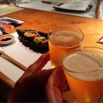 魚河岸 宮武 - （2019年6月）
                                キリン瓶ビールで乾杯( ´∀` )/▽☆▽ヽ(′ ∀｀)