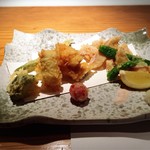 魚河岸 宮武 - （2019年6月）
      穴子天ぷら、甘鯛唐揚げ