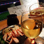 魚河岸 宮武 - （2019年4月）
      白ワインと毛がにが合う〜〜(*´艸`*)❤︎