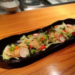 魚河岸 宮武 - （2019年3月）
      炙り貝柱のカルパッチョ