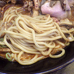 自己流ラーメン綿麺 - 海鮮辛ラーメン 大盛 レアチャーシュートッピング（麺）