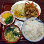 タケちゃんラーメン酒屋町店 - 焼肉定食（大盛り）