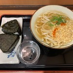 上六庵 - うどんセット＋おにぎり