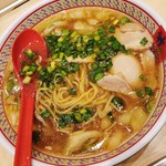 どうとんぼり神座 - おいしいラーメン (ニラ.味玉追加)