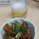 ラーメン たぬき屋 - ラー油メンマサービス