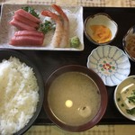 てんぺい - 中トロ盛合せ定食 1080円   ライス特盛り 120円