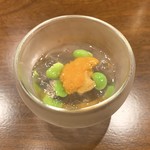 虎峰 - ウニと枝豆の冷菜