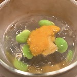 虎峰 - ウニと枝豆の冷菜