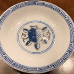 虎峰 - 熊本県産ハムのシャンタンスープのコーンを置く皿