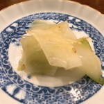 虎峰 - ザーサイと青パパイヤの和え物