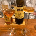 虎峰 - デルガド・スレタ アモンティリヤード ビエホ （シェリー酒）と老酒の見比べ
