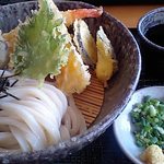 手打ちうどん　福家 - 天ざる １０８０円