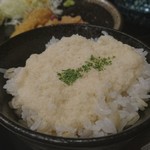 牛かつ専門 ふしみ - 麦ご飯 とろろ乗せ