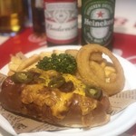麦酒酒場 なかなか - チリチーズドッグ