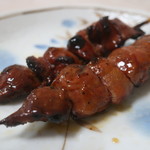 鶏料理の店 炭処 炭治郎 - レバー串（たれ）アップ