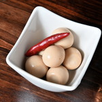 蛸あざぶ - うずらの正油漬け