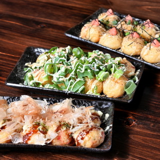 ふわとろ食感の関西風たこ焼き◆種類豊富なトッピングとご一緒に