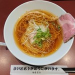 麺童豊香 - 中華そば(醤油)＋穂先めんま＋煮干合え麺