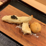 津の守坂 小柴 - 鱚？、タケノコ、カニ