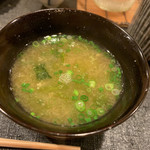 津の守坂 小柴 - 味噌汁