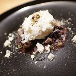 アグリスケープ - コーチン卵と黒米リゾット