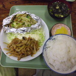 九州ちゃんぽん - 梅生姜焼き＆野菜炒め