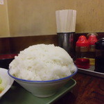 九州ちゃんぽん - 連れの大盛りご飯