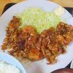 大番食堂 - 生姜焼き定食(アップ)