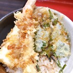 名代きしめんげんき庵 - ミニ魚介天丼