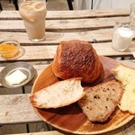 カタネカフェ - パリの朝食セット(800円)