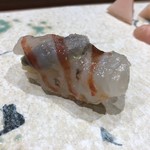 鮨旬美西川 - 天然車海老、サッと火通しして