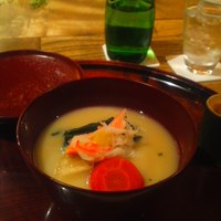京都和久傳 - 紅花（白味噌のお椀物）