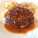 にんじん - ハンバーグステーキ