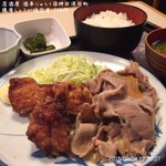 居酒屋 酒亭じゅらく - 鶏唐しょうが焼き定食 750円