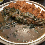 CoCo壱番屋 - 手仕込とん勝カレー＋ほうれん草♪ 1.194円