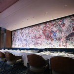 香桃 - 陶片で作成された壁面のセラミックアート