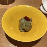 一碗水 - 炒麻豆腐(発酵させた緑豆のおから 羊脂かけ)