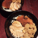 Wakasaya - 炙りサーモンウニいくら丼