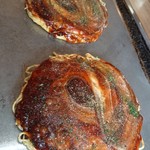 Okonomiyaki Yano Sato - キレイに焼いてくれます