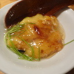 鮨げん家 - コーンポタージュ豆腐のバジルあんかけ（２）