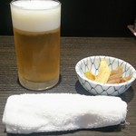 Taishuusakaba Fukuro - 仮オープンでグラスビールが振る舞われました