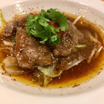 一碗水 - 水煮羊肉(羊肉ロース肉 四川風煮込み)